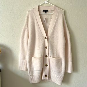 Ann Taylor Oversized Boyfriend Cardigan in Blush. BNWT